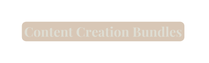 Content Creation Bundles